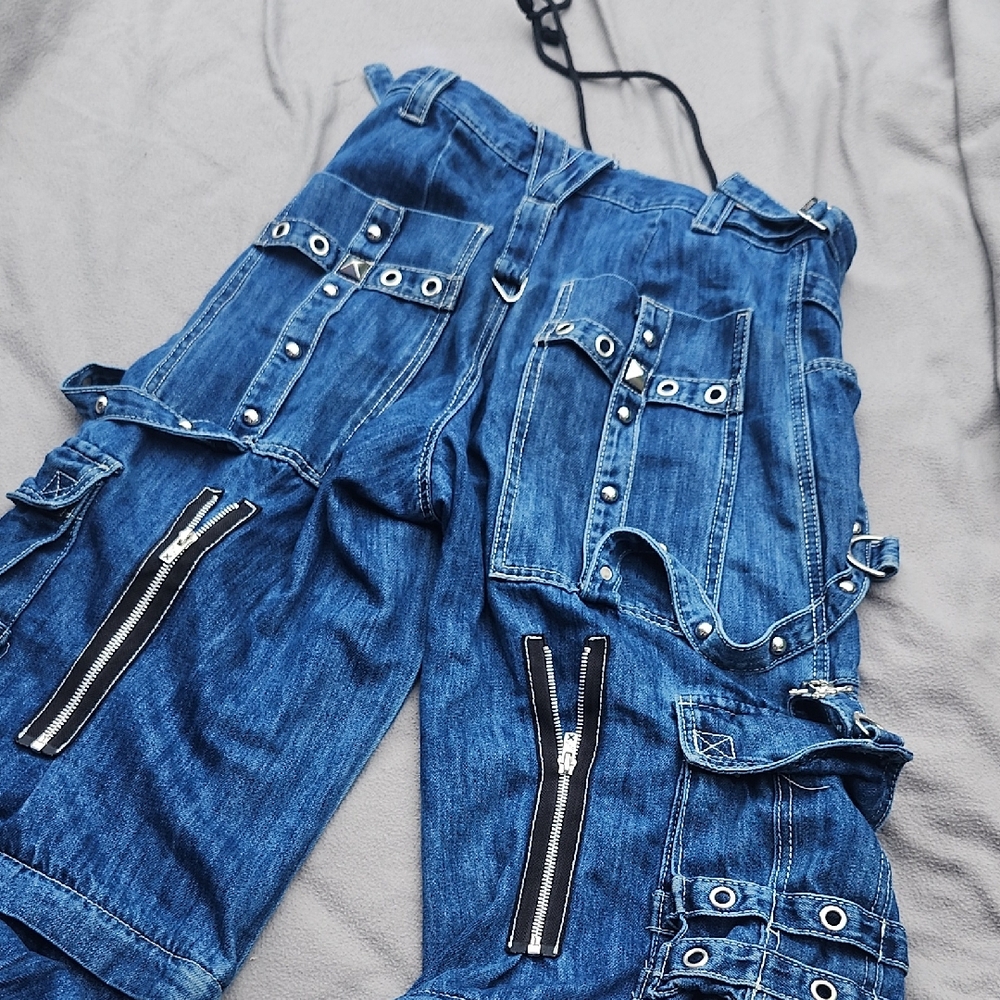Blue chain Tripp Nyc Rave Pants size xs